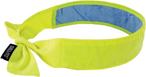 Chill-Its Evaporative Cooling Bandana with Cooling Towel - Hi Viz Lime - 120055 , 
