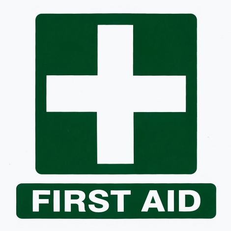 Sticker - Vinyl First Aid 150 x 150mm - 202 , 