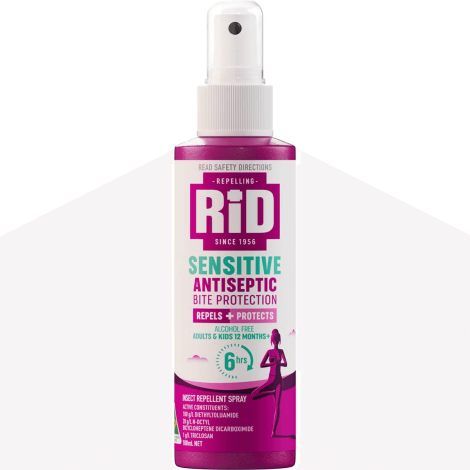 Rid Medicated Plus Chamomile + Vitamin E + Antiseptic Insect Repellent Lotion Pump Spray Mist - 100ml - 218100 , 