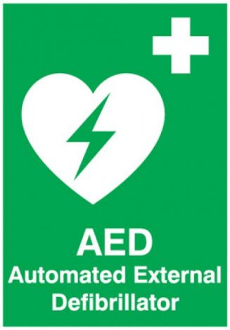 Sign - AED 300 x 400mm P - 480008 , 