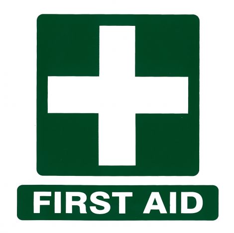 Sticker - Vinyl First Aid 50 x 50mm - 480010 , 