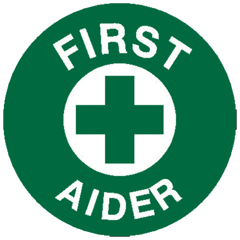 First Aider Sticker 5 x 5cm Sheet/5 - 500CS , 