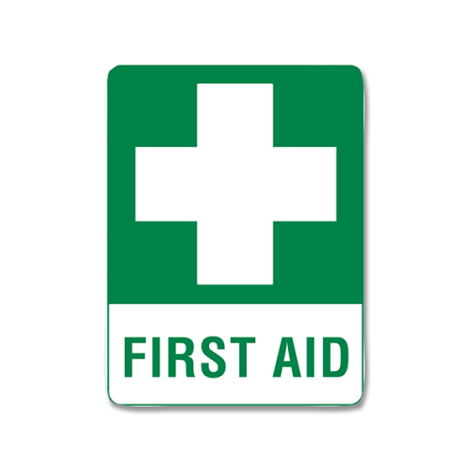 First Aid Sticker 10 x 14cm - 501JS , 