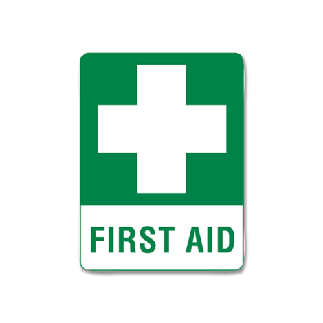 Small Metal First Aid Sign 30 x 22.5cm - 501M , 