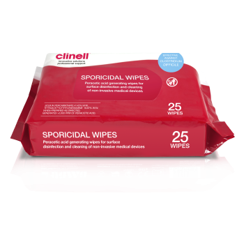 Clinell Sporicidal Wipes Packet 25 - CS25AUS , 