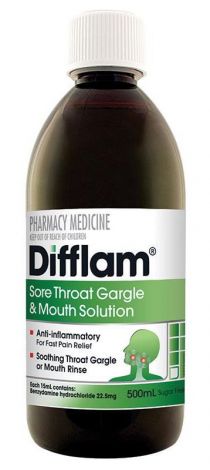 Difflam Anti-Inflammatory Mouth Wash 500ml *S2 RESTRICTED MEDICINE* - 91013 , 