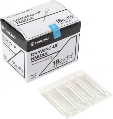 Needle 18g x 1.5" (38mm) (100) Blunt Drawing Needle - 99084 , 