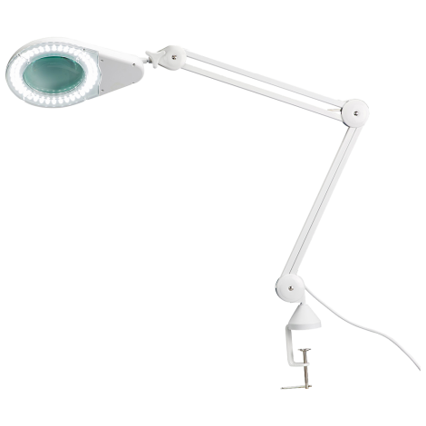 LED Magnifying Lamp with Table Clamp (12cm diameter, 115cm extension) - ACR05-ML , 
