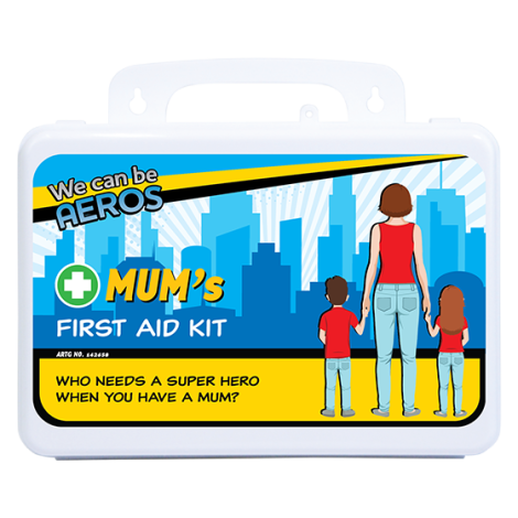 MUM'S 2 Series Plastic Waterproof First Aid Kit 13 x 21 x 7.5cm - AFAK2WM , 