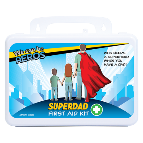 SUPERDAD 2 Series Plastic Waterproof First Aid Kit 13 x 21 x 7.5cm - AFAK2WSD , 