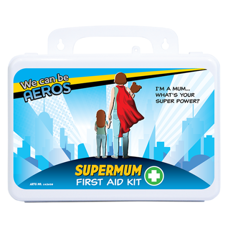SUPERMUM 2 Series Plastic Waterproof First Aid Kit 13 x 21 x 7.5cm - AFAK2WSM , 