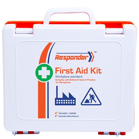 RESPONDER 4 Series Plastic Rugged First Aid Kit 23.3 x 26.6 x 9.8cm - AFAK4C , 