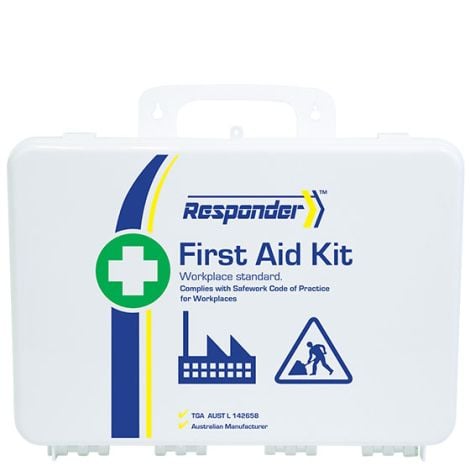 RESPONDER 4 Series Plastic Waterproof First Aid Kit 24.3 x 24.3 x 8cm - AFAK4W , 