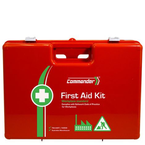 COMMANDER 6 Series Plastic Rugged First Aid Kit 30.5 x 43 x 14.5cm - AFAK6C , 