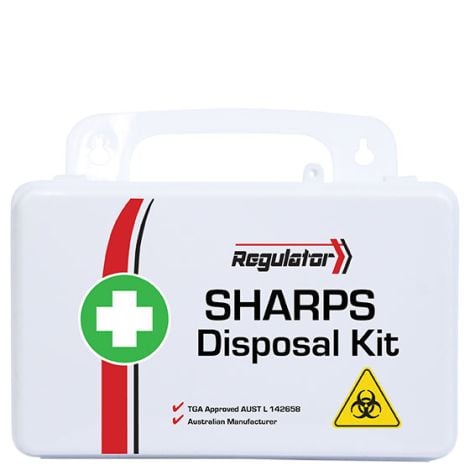 REGULATOR Sharps Disposal Kit 13 x 21 x 7.5cm - AFAKSK , 