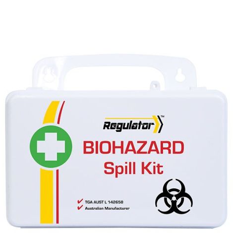 REGULATOR Biohazard Plastic Spill Kit 13 x 21 x 7.5cm - AFAKSP , 