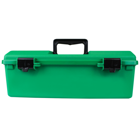 AEROCASE Green Plastic Tacklebox with 1 Liftout Tray 23 x 40 x 14.5cm - AKP0011 , 