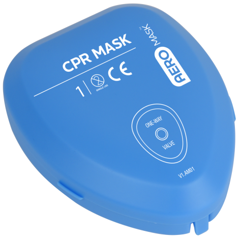 AEROMASK CPR Mask in hard cover (GST FREE) - AM01 , 
