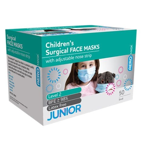 AEROMASK Children's Surgical Mask Box/50 - ASMC50 , 