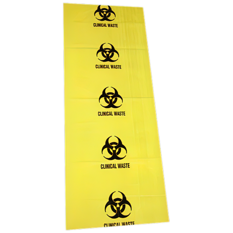 120L Biohazard Clinical Waste Bag 490 x 1200mm - 55um - BHB49120 , 