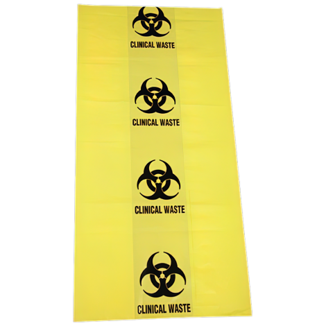 50L Biohazard Clinical Waste Bag 630 x 800mm - 55um - BHB6380 , 