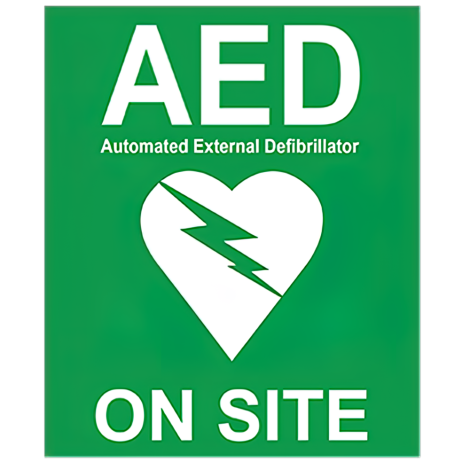 CARDIACT AED On Site Sticker 10 x 12cm - CA-06 , 