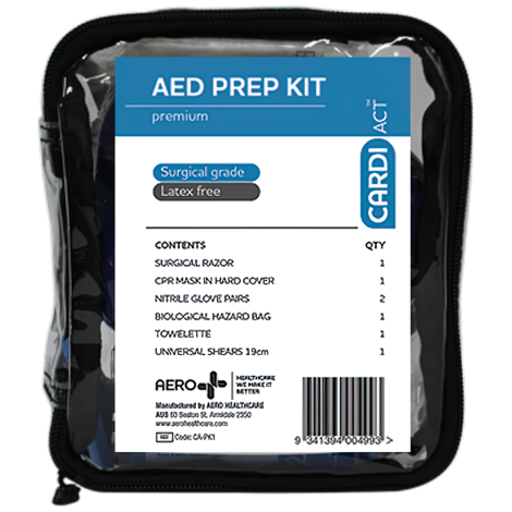 CARDIACT AED Premium Prep Kit 14 x 16 x 6cm - CA-PK1 , 