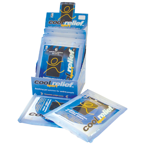 COOL RELIEF Cold Gel Patches Pouch/6 - CR480 , 