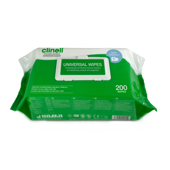 Clinell Universal Wipes Packet 200 - CW200AUS , 