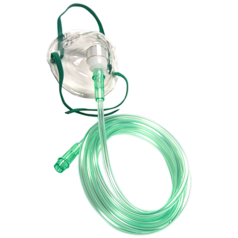 Oxygen Therapy Mask with 2M Tubing - Child (GST FREE) - OX007 , 