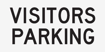 Sign - Visitors Parking 400 x 200mm P - P20 , 