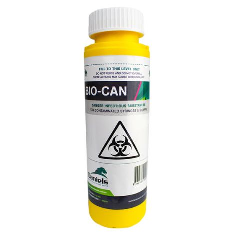 AEROHAZARD Sharps Disposal Container 125mL - SD125 , 