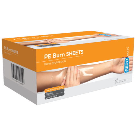 AEROBURN Polyethylene Burn Sheet 20 x 20cm Box/25 - ABS2020 , 