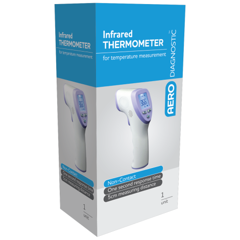 AERODIAGNOSTIC Pistol Grip Infrared Forehead Thermometer with Carry Case - ADT25 , 