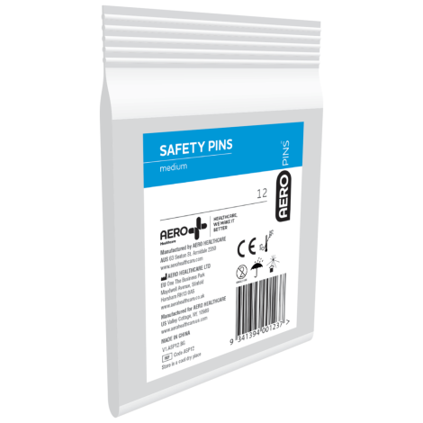 AEROPINS Medium Safety Pins Bag/12 - ASP12 , 