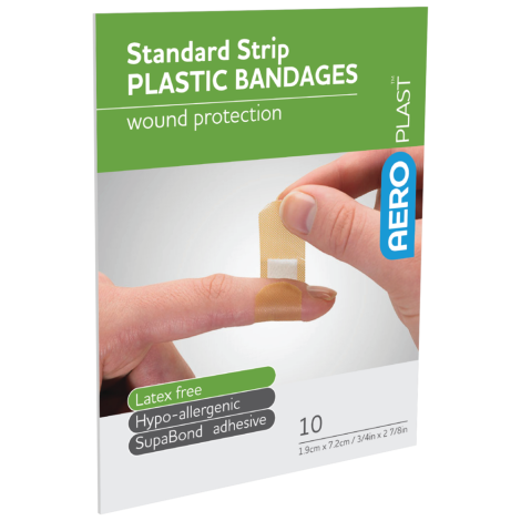 AEROPLAST Plastic Standard Strip 7.2 x 1.9cm Env/10 - AP1011 , 