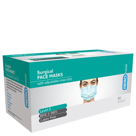 AEROMASK Level 2 Surgical Mask Box/50 - SM01 , 