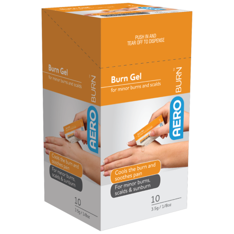 AEROBURN Burn Gel Sachet 3.5g pack/10 (GST FREE) - AB310 , 