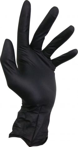 Storm Black Heavy Duty Nitrile Gloves (100) - WEB-SBHDNG , 
