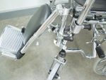 Wheelchair S/Steel Standard with Elevating Leg Rest - Solid wheels - 250058 , 