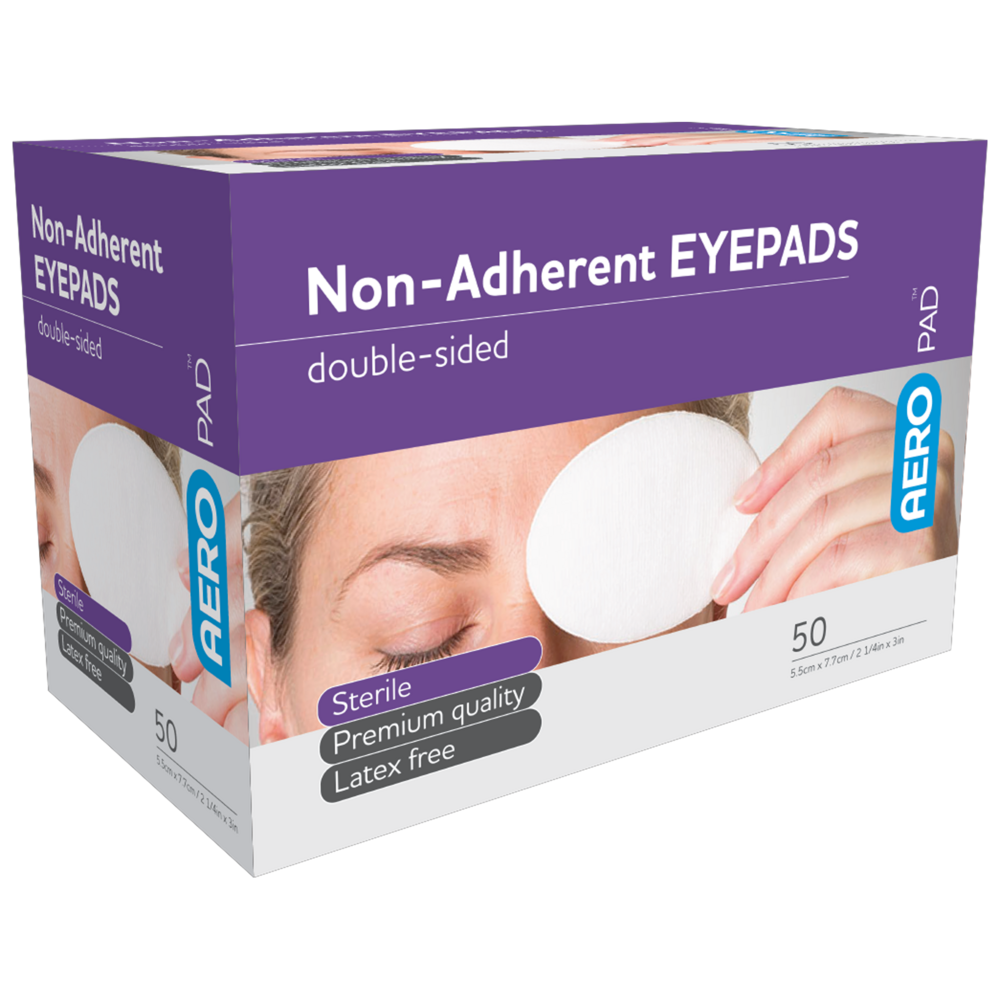 AEROPAD Non-Adherent Eye Pads Box of 50