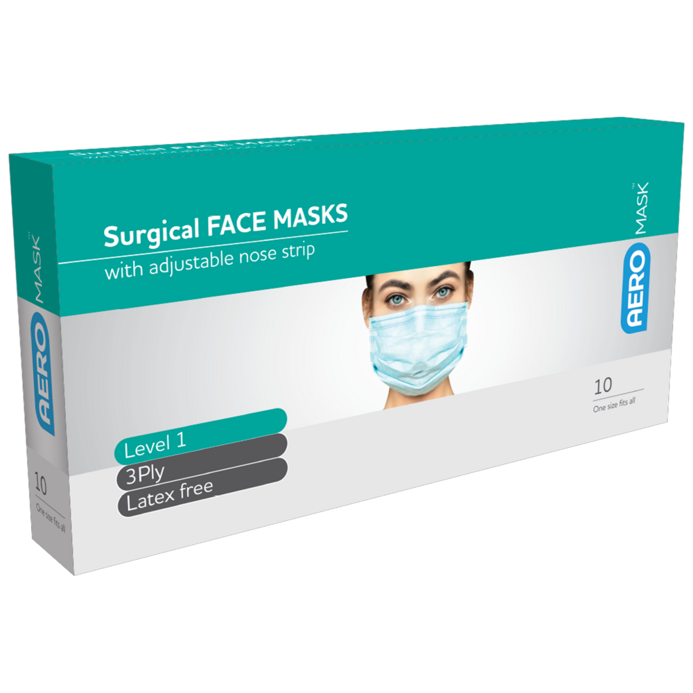 AEROMASK Level 2 Surgical Mask Box of 10