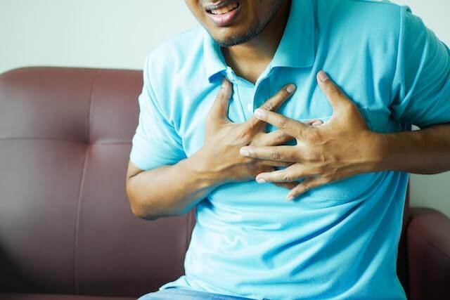 AED defibrillator pads applied during cardiac arrest first aid